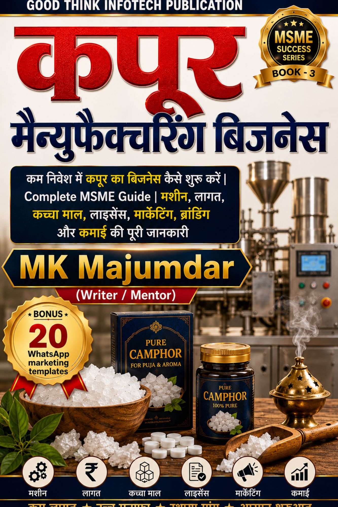 camphor making business investment, agarbatti and kapoor manufacturing, small scale manufacturing ideas, government subsidy for laghu udyog, kapoor banane ki machine price